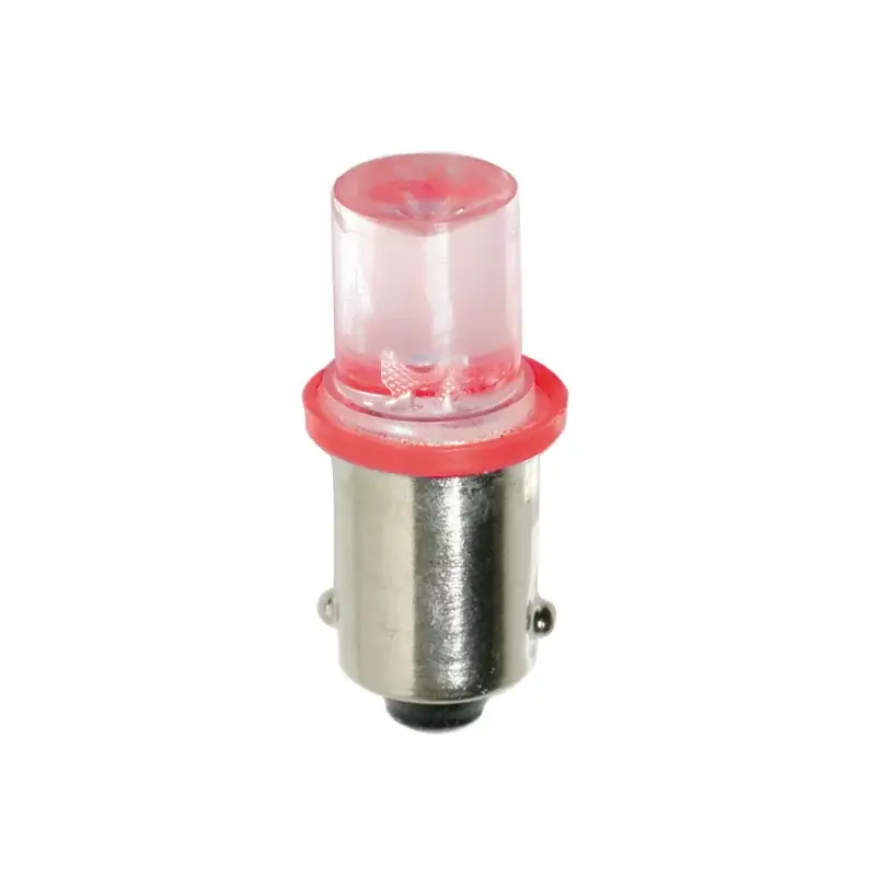 Bec LED BA9s T4W 24V rosu pentru bord si semnalizare interioara, set 2 buc Ultima șansă