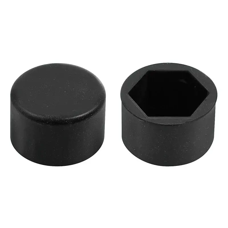 Set ornamente prezoane din silicon, 20 buc, Hex 17 mm, negre Preț promoțional
