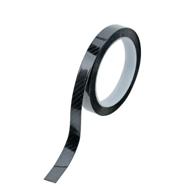Bandă ornament adezivă Carbon-Look din PVC, negru, 500 x 1,5 cm Reducere de preț