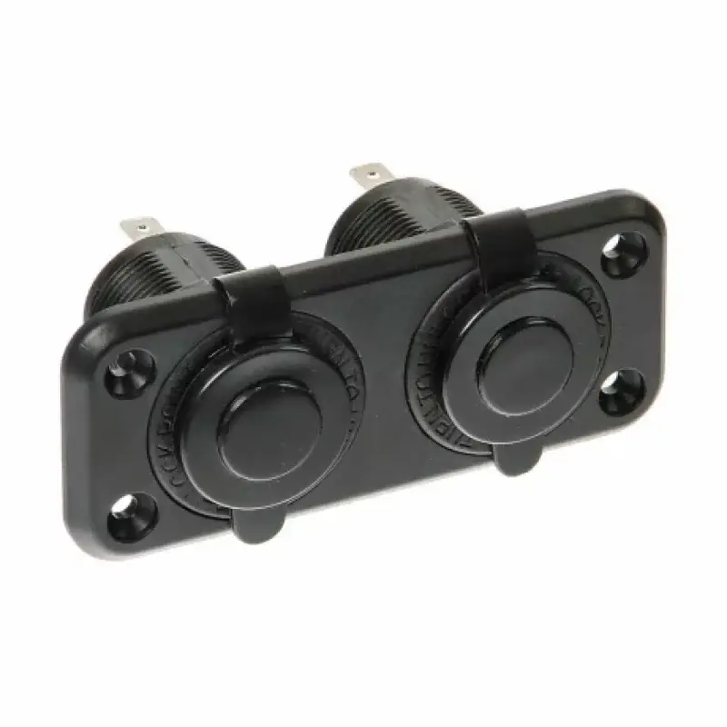 Priza auto dubla incorporabila 12/24V 20A pentru montaj interior si exterior Livrare rapidă