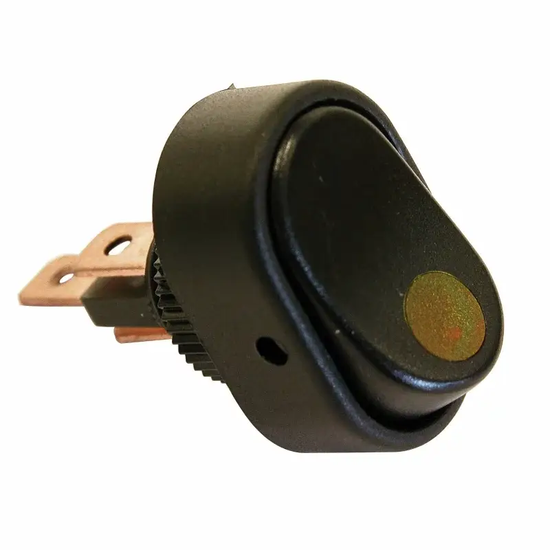 Reducere de preț Intrerupator basculant cu LED galben 12V 30A pentru instalatii auto