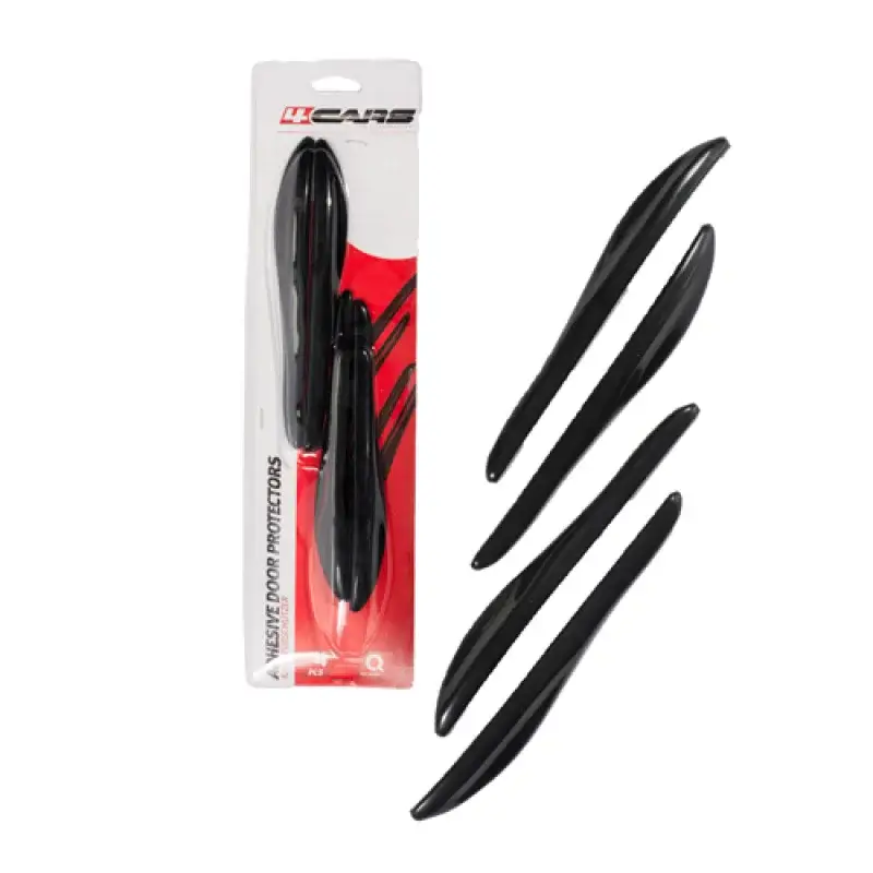 Livrare gratuită Aparatori usi auto Sport Line negre, set 4 buc, montaj adeziv