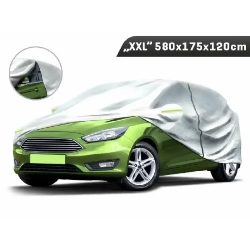 Prelată auto completă XXL Carmotion, 3 straturi, fermoar ușa șoferului 580x175x120 cm Super ofertă
