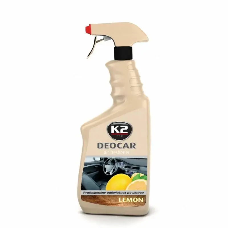 Odorizant auto cu atomizor K2 Deocar, parfum lamaie, 700 ml Ofertă limitată