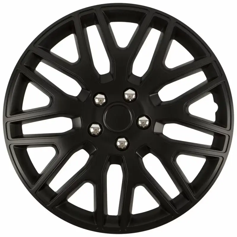 Set 4 capace roti Cridem Dakar 17 inch, negru/crom, din ABS rezistent Vezi acum