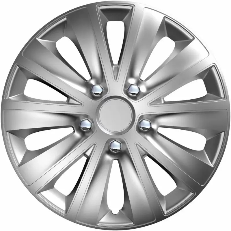 Set capace roti auto Cridem Rapide 14 inch, argintiu/crom, 4 bucati Cumpărături sigure