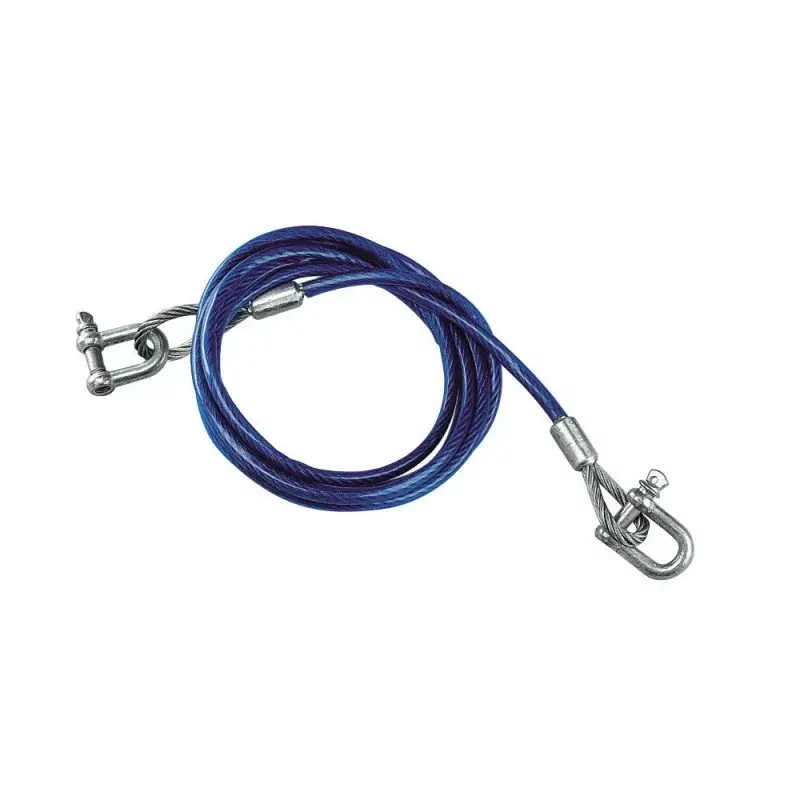 Ieftin Cablu de tractare auto din otel 8 mm, 3,5 m, 5000 kg, Lampa