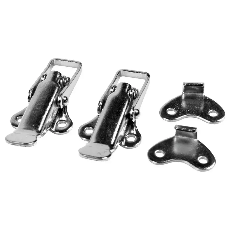 Reducere specială Set 2 cleme cromate pentru fixare usa cutie scule camion Lampa