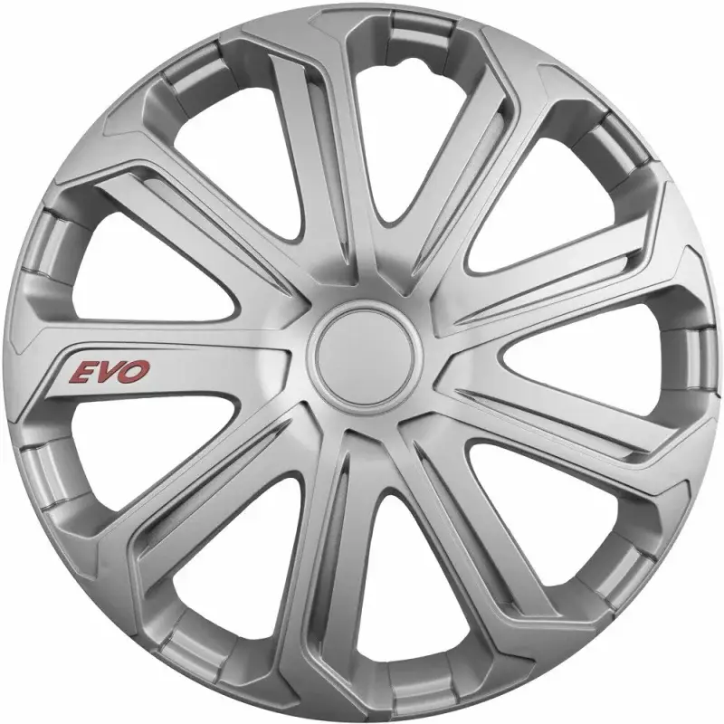 Chilipir Set 4 capace roti auto Cridem Evo 16 inch, argintiu, din ABS
