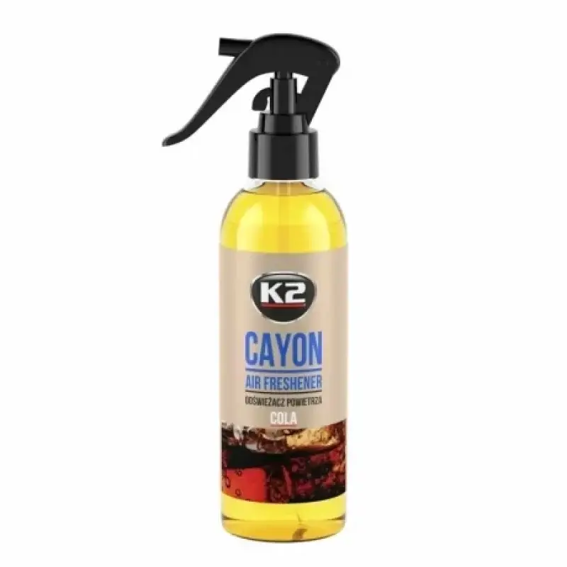 Doar azi Odorizant auto cu atomizor K2 Cayon Cola, 250 ml, parfum intens