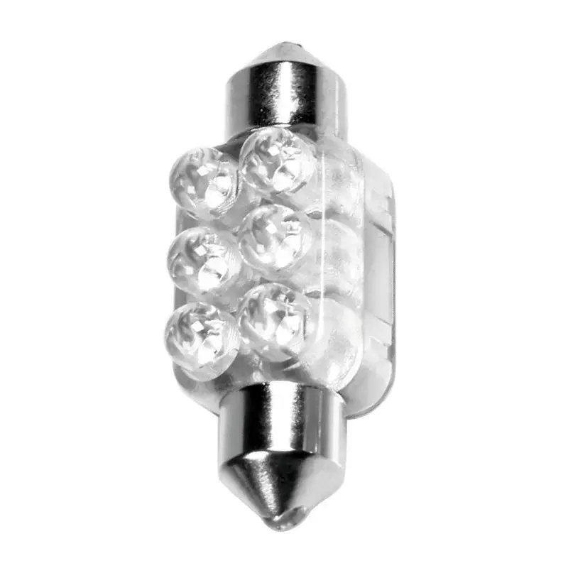 Bec LED Sofit SV8.5-8 12V alb 13x35 mm, 6 LED, pentru plafonieră și număr Mai ieftin