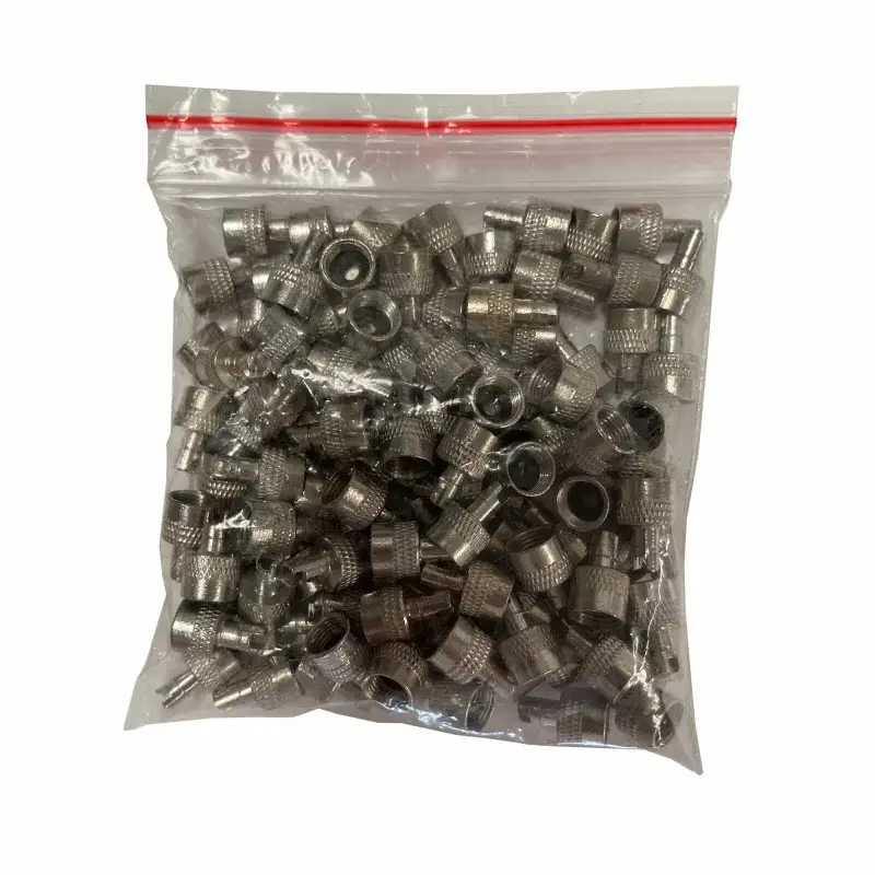 Mai ieftin Set 100 capace valvă metalice universale cu cheie pentru auto și bicicletă