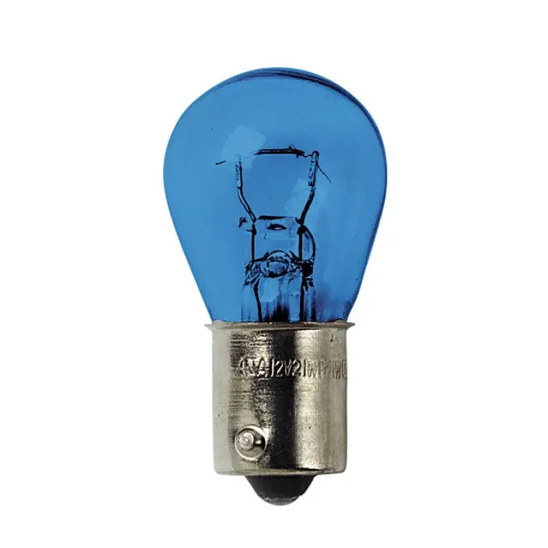 Bec auto P21W Blu-Xe BA15s 12V 21W albastru, set 2 buc Retur ușor