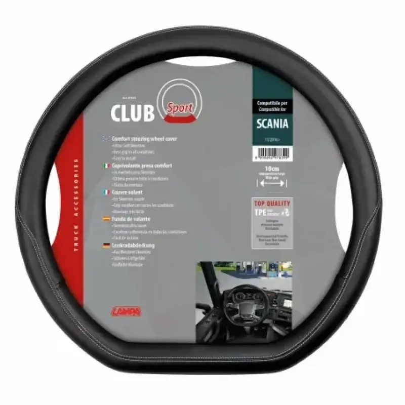 Husă volan camion Club Sport Skeentex negru pentru Scania G/P/R/S Seria 7 Reduceri