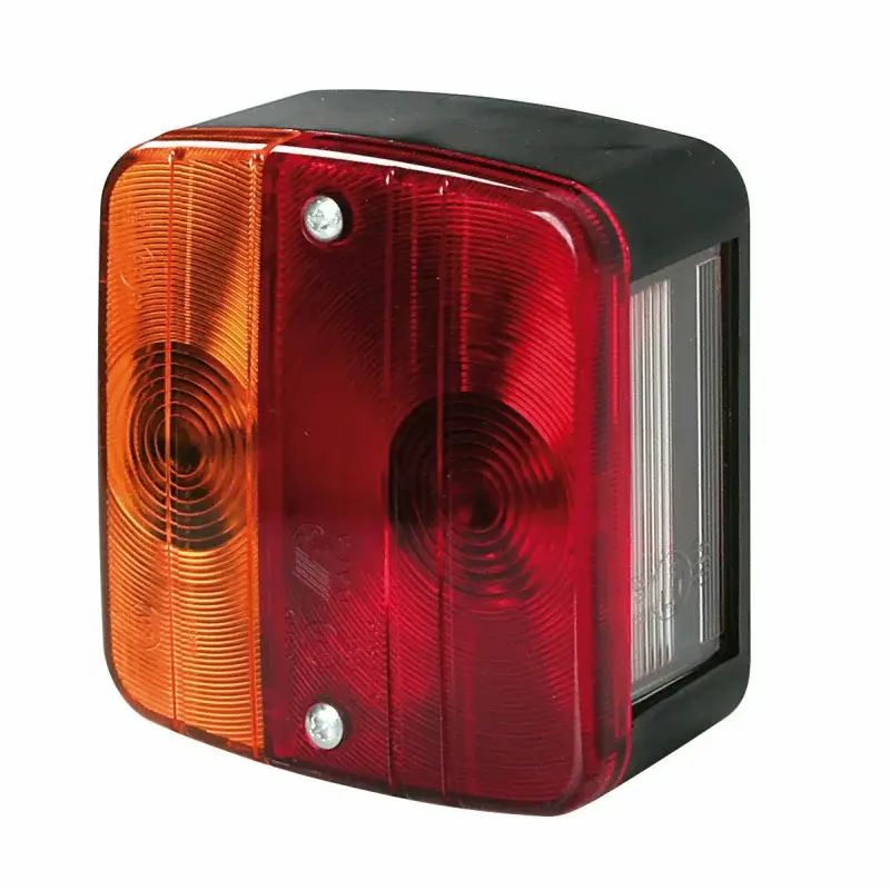 Lampa stop auto 4 functii 12V rosu-galben cu lumina numar Mai ieftin