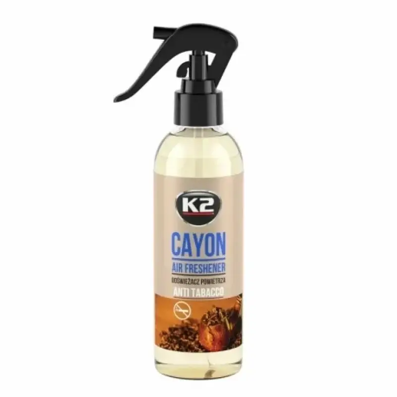 Odorizant auto cu atomizor K2 Cayon Anti Tabaco 250 ml Plată sigură