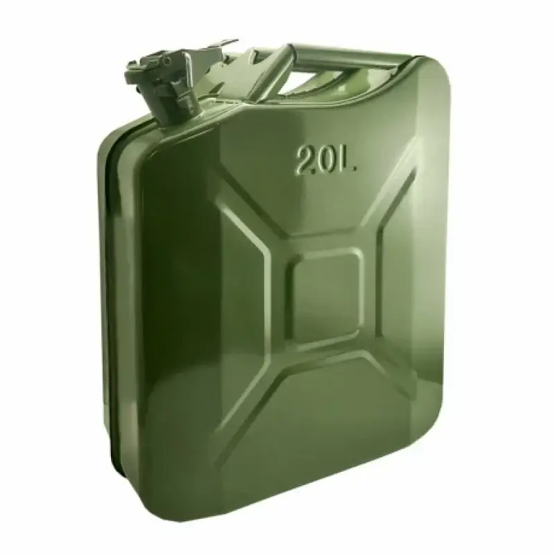 Canistră metalică pentru combustibil Cridem 20L, verde, din oțel Preț mic