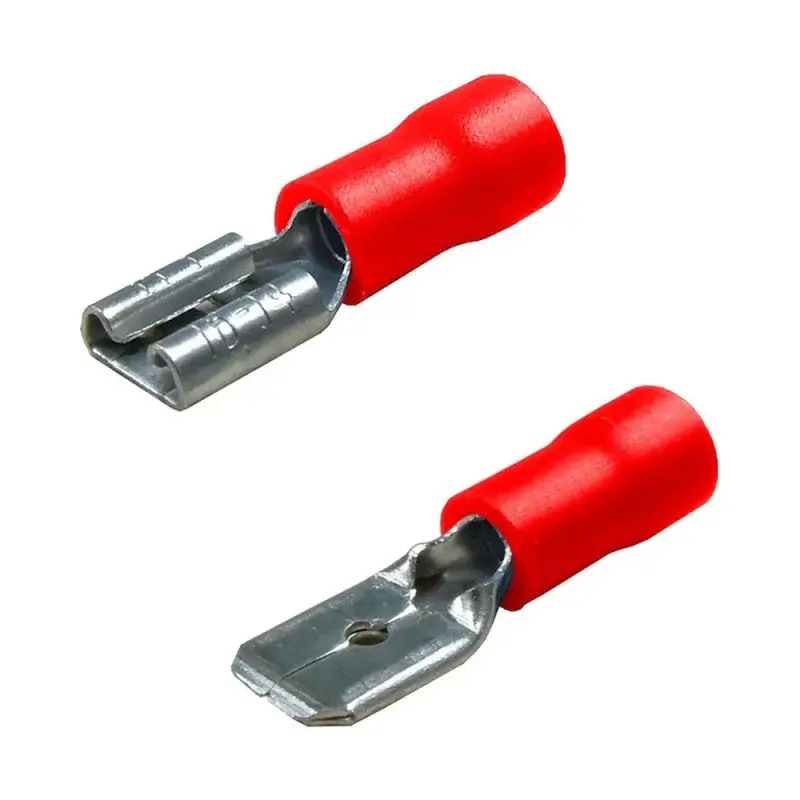 Doar azi Kit papuci electrici auto 40 buc, 6,3x0,8 mm, rosu, Pilot Lampa