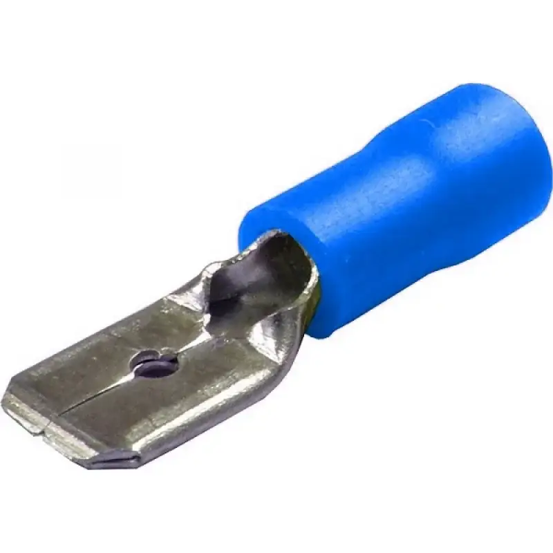 Super ofertă Papuci electrici tata 6,3x0,8 mm albastru, set 10 buc