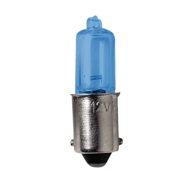 Calitate înaltă Bec halogen auto BAX9s 12V 6W albastru, efect xenon, set 2 bucăți