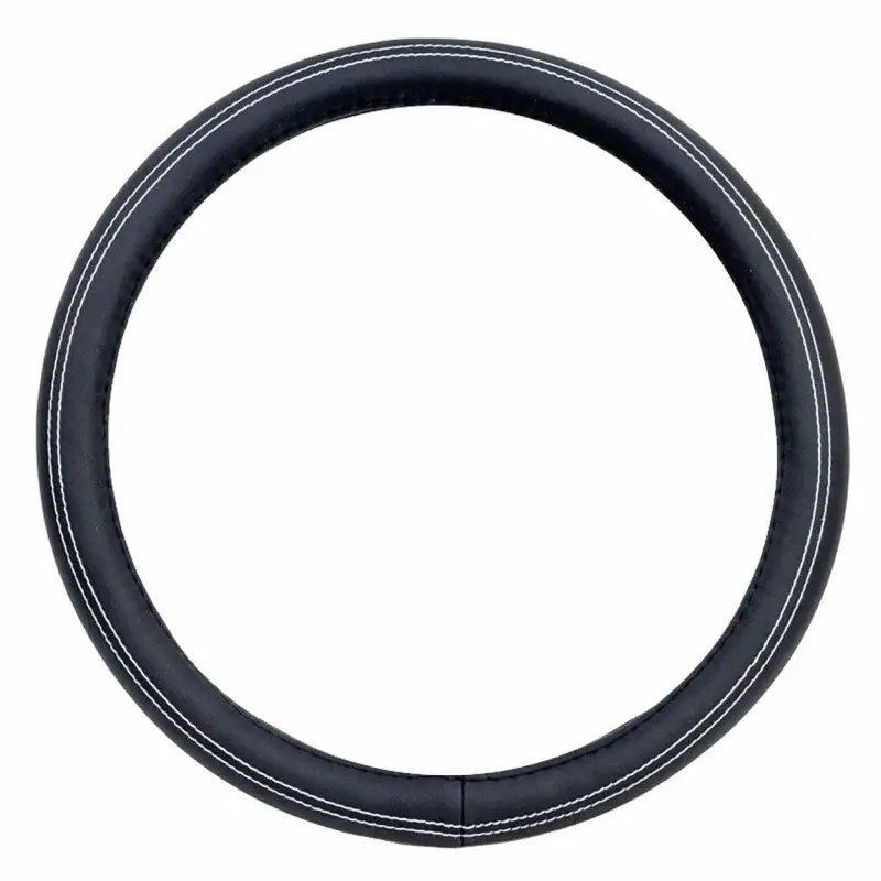 Super ofertă Husa volan Amio SWC-15 marimea M 37-39 cm, negru/alb