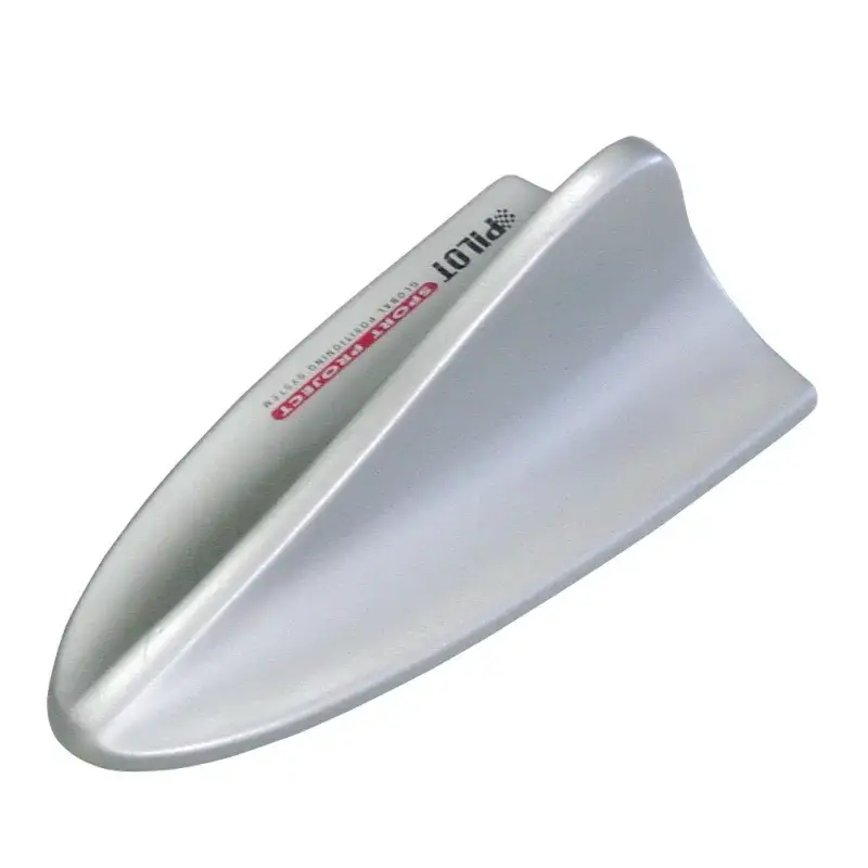 Retur gratuit Imitatie antena GPS auto tip fin spoiler argintie cu adeziv 3M