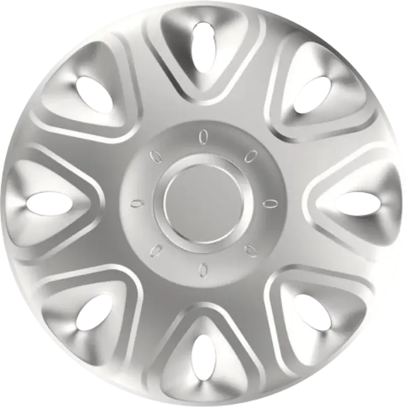 Capace roti auto Power 15 inch, set 4 bucati, argintiu Noutate