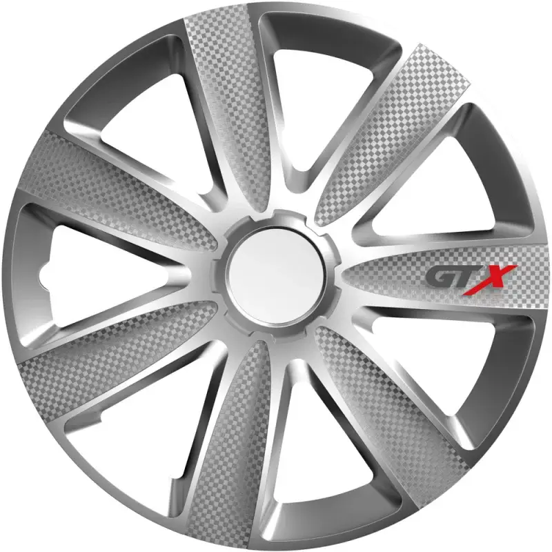 Mai ieftin Set capace roti auto Cridem GTX Carbon 16 inch, argintiu, 4 buc
