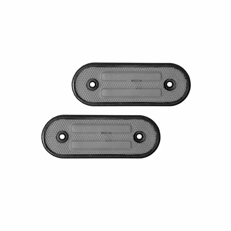 Lampa gabarit LED 12/24V cu catadioptru, set 2 buc, alb dungi Promoție