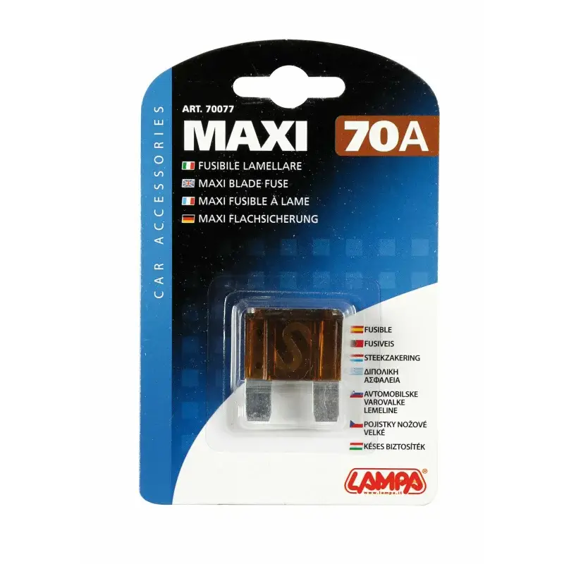Doar azi Siguranță plată Maxi 70A auto Lampa, siguranță lamelară pentru circuit electric