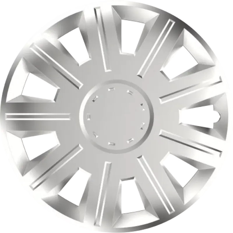 Ultima șansă Set 4 capace roti auto Victory 15 inch, argintii, din ABS rezistent