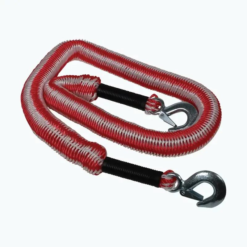 Coardă de tractare elastică auto 2800 kg, 1,5-4 m, cu cârlige Preț promoțional