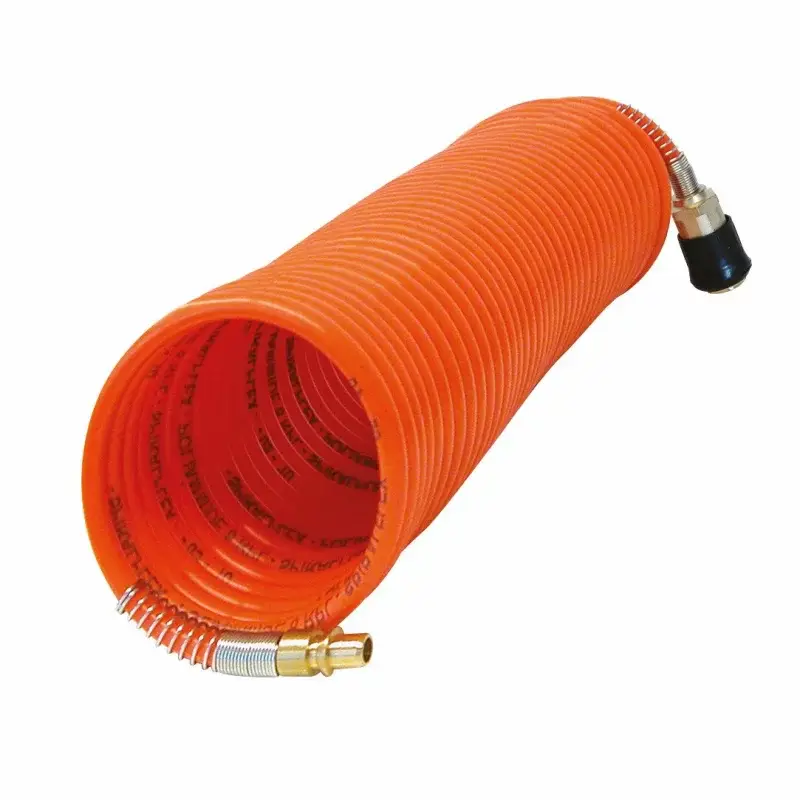 Furtun aer spiralat Carpoint 10 m cu cuple rapide si adaptor tata Doar azi