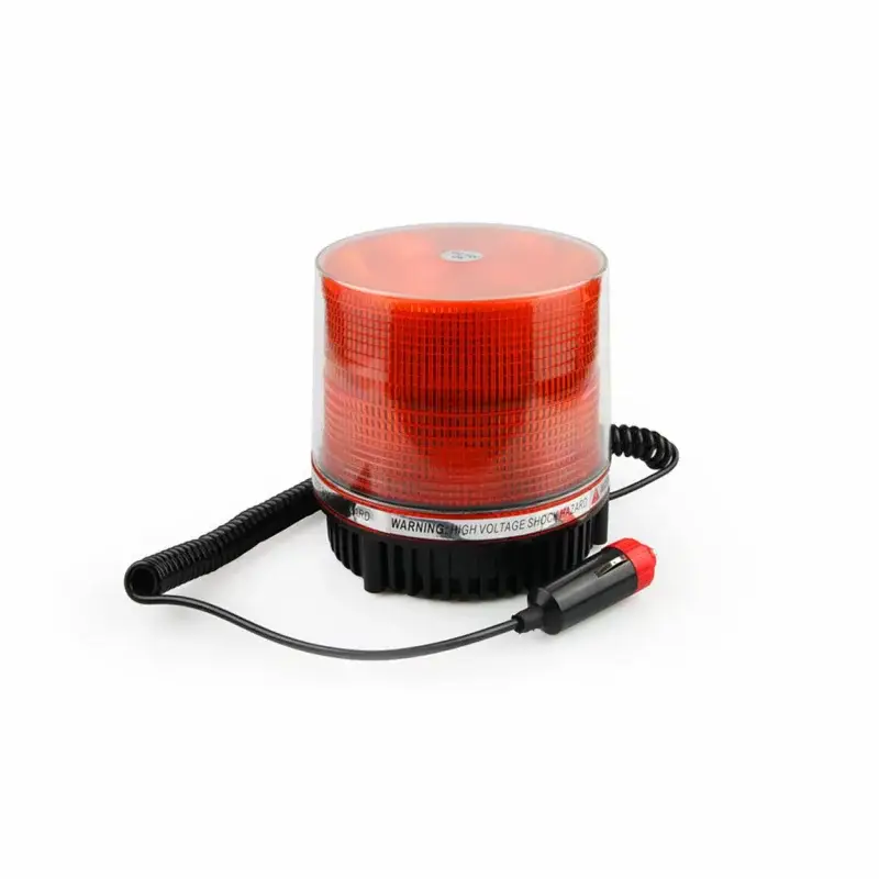 Girofar stroboscopic LED galben cu magnet si alimentare 12V Amio Super ofertă
