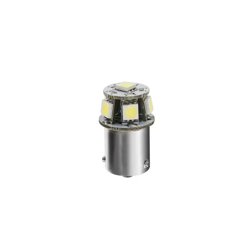 Bec LED R5W BA15s 24/28V, 6 SMD, alb 6500K, soclu metalic Preferatul clienților