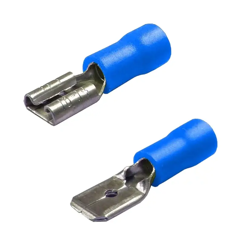 Kit papuci electrici 40 buc, 6,3x0,8 mm, albastru, pentru conexiuni rapide Reducere extra