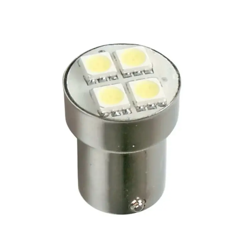 Bec LED P21W BA15s 24V alb 6500K, 4 SMD, pentru utilizare interioară Nu rata