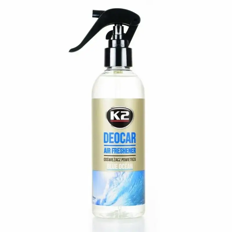 Reducere de preț Odorizant auto și de interior K2 Deocar Blue Ocean cu atomizor, 250 ml