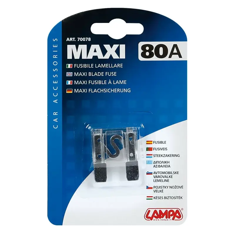 Reducere extra Siguranta plata auto Maxi 80A Lampa pentru protectia circuitelor electrice