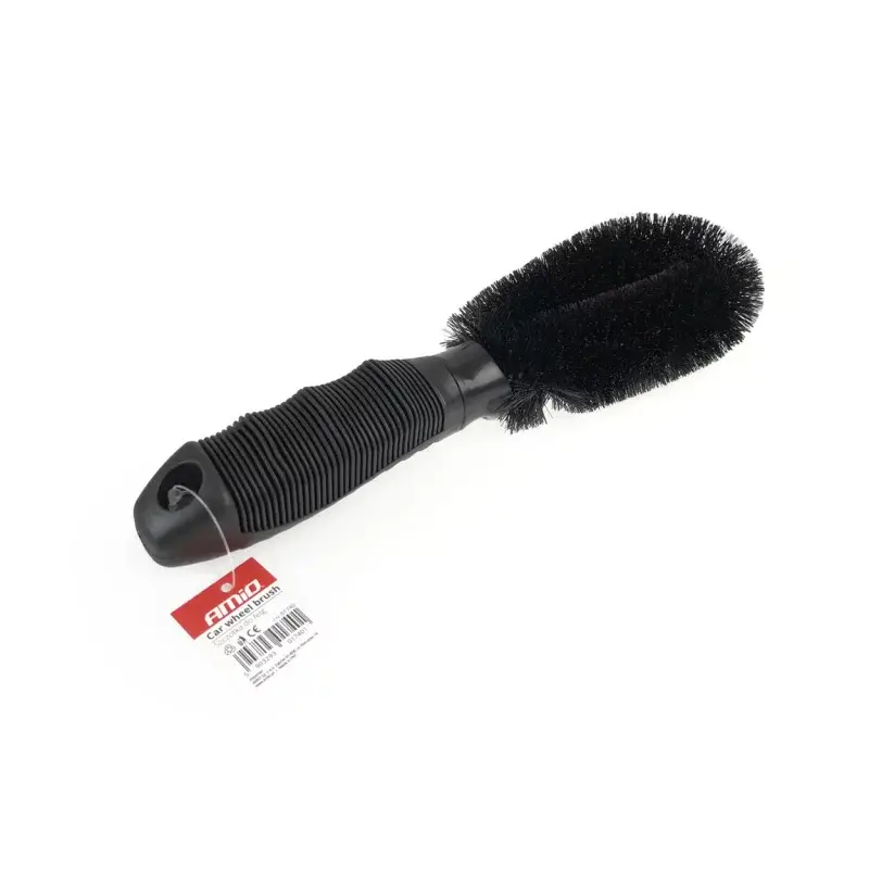 Premium Perie pentru spălat jante și anvelope Amio, 26 cm, cu mâner din cauciuc