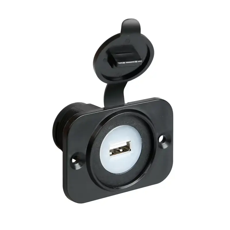 Priză auto USB încastrabilă 12/24V 2100mA cu capac, Lampa Ext-7 Ieftin