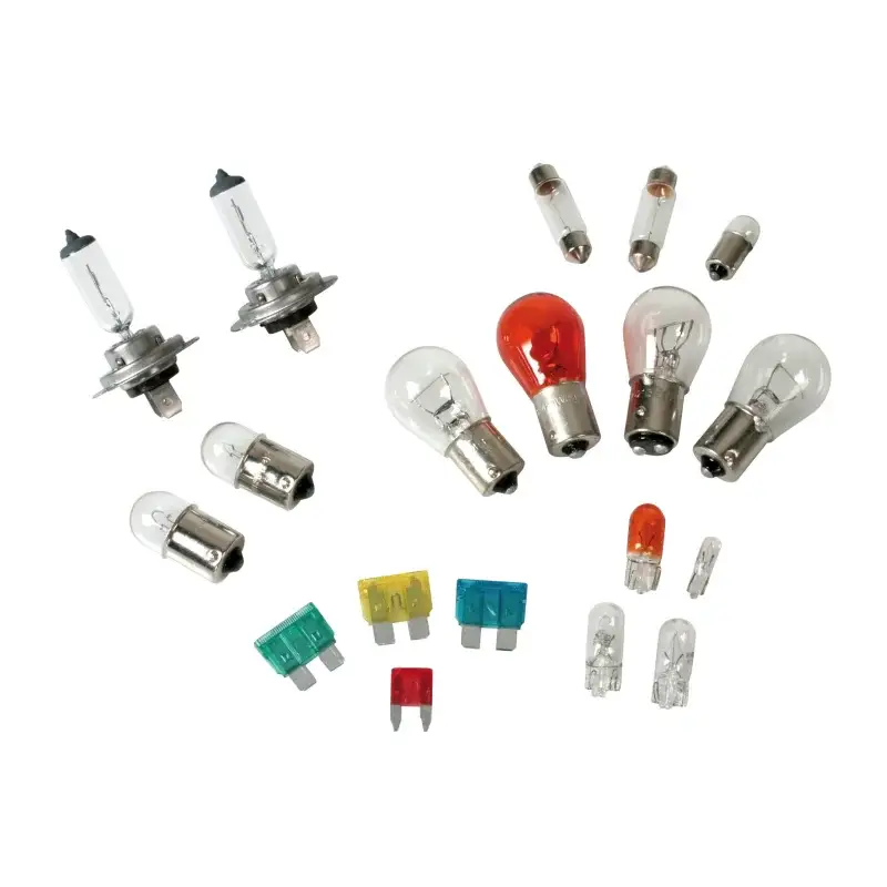 Kit becuri si sigurante auto H7 12V, 19 piese, halogen, omologare europeana Retur ușor