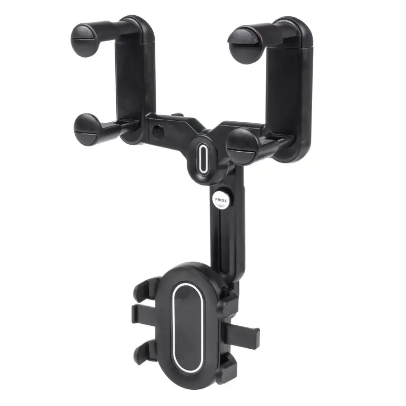 Suport telefon auto pentru oglinda retrovizoare, rotire 360°, universal Bestseller