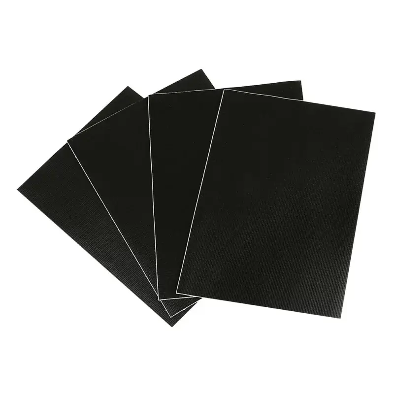 Transport gratuit Set 4 petice negre pentru reparare prelata semiremorca 15x21 cm