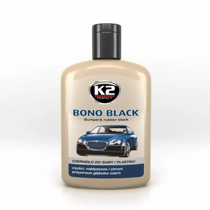 Disponibil imediat Soluție pentru înnegrit cauciuc și bare K2 Bono Black, 200 ml