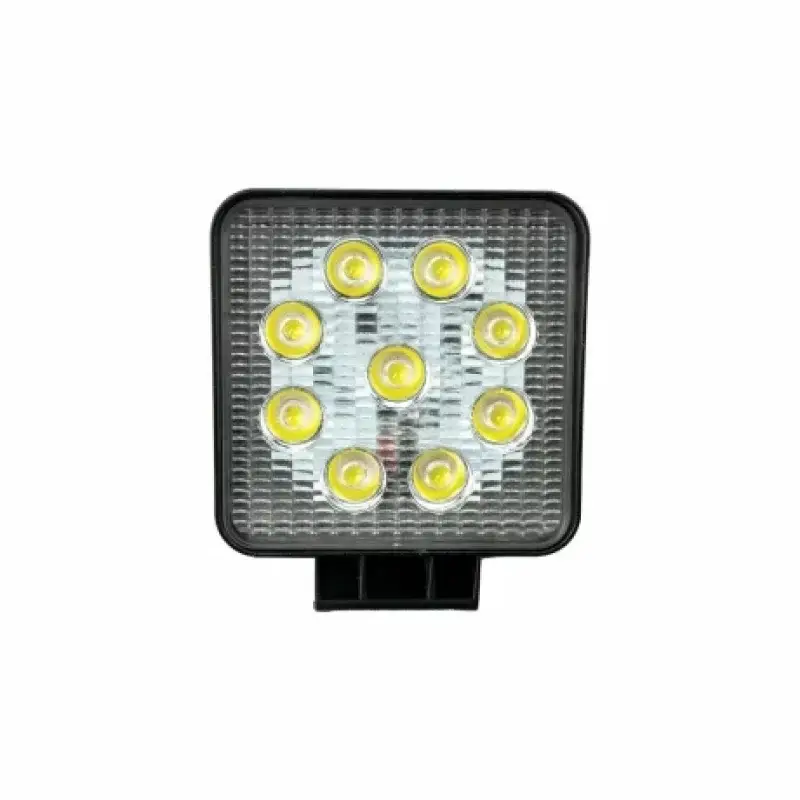 Proiector LED auto pătrat din metal 27W, 9 LED, 12/24V Reduceri