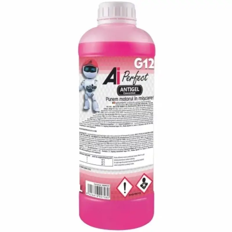 Super ofertă Antigel concentrat G12 roz 1L, protectie pana la -32°C, dilutie 1:1