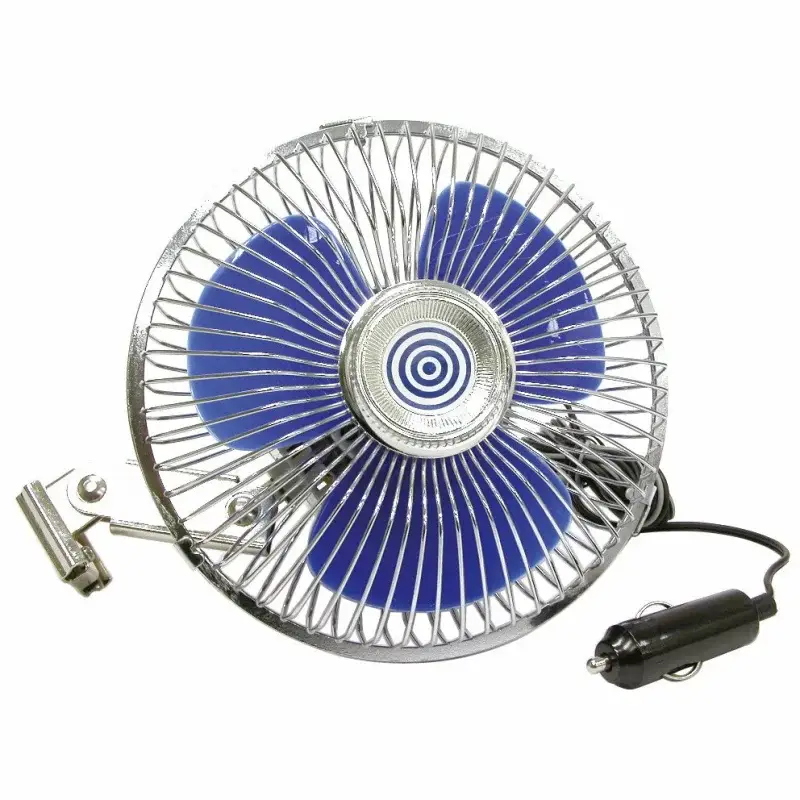 Ventilator auto oscilant Carpoint 12V cu grila metalica, diametru 15,3 cm Ieftin