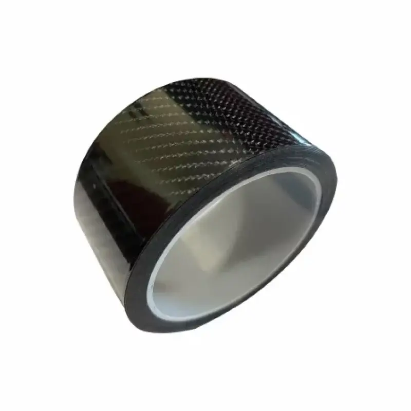 Banda ornament auto carbon adeziva din PVC, negru, 500 x 5 cm Popular