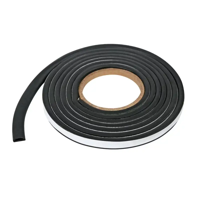 Cheder cauciucat universal cu adeziv 310 cm, 14x9 mm, negru Plată sigură